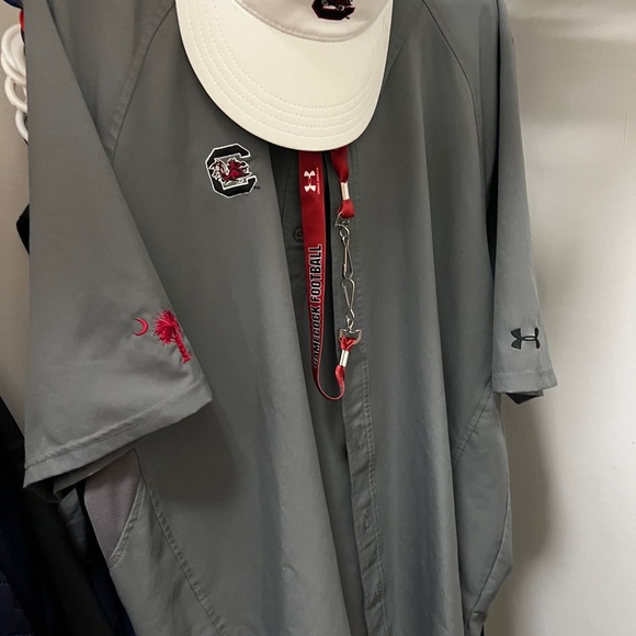 University of South Carolina Under Armor Shirt, Visor and Recruit Lanyard! New - Picture 4 of 4